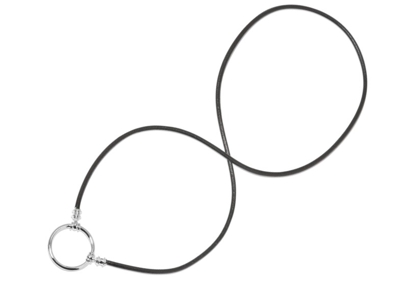 La Loop Leather - Silver Plated Loop