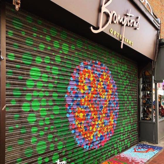 Interesting eye-wear shop display