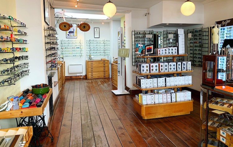 Interesting eye-wear shop display